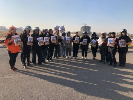 درخشش بانوان موتورسوار آذربایجان شرقی در چالش مهارت موتورسواری