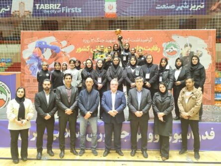 کسب مقام سوم بانوان ووشوکار آذربایجان شرقی در مسابقات قهرمانی کشور