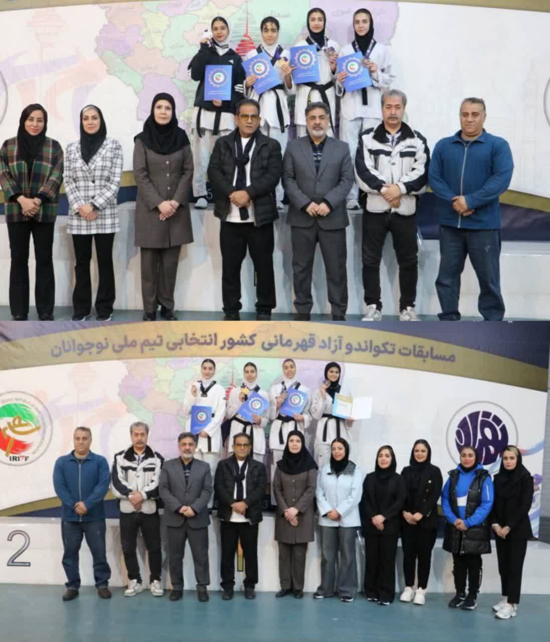 کسب ۲ مدال توسط دختران تکواندوکار آذربایجان‌شرقی